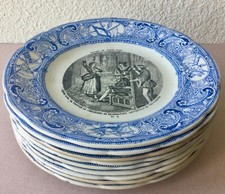 Assiettes parlantes porcelaine d'occasion  La Charité-sur-Loire