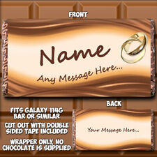 Envoltura de barra de chocolate Encaja con los ajustes personalizados Galaxy 114g Boda  segunda mano  Embacar hacia Mexico