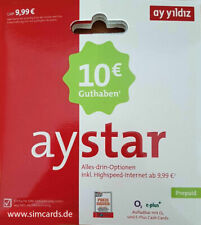 Yildiz aystar prepaid gebraucht kaufen  Steinbach