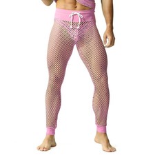 Roupa íntima masculina sexy longa John roupa de dormir fitness calcinha malha roupa íntima para casa comprar usado  Enviando para Brazil