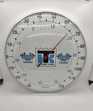 Usado, Termômetro de vidro redondo vintage Thermo King transporte móvel refrigeração 12"  comprar usado  Enviando para Brazil