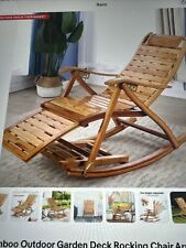Bamboo rocking chair for sale  THETFORD