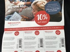 Rossmann gutscheine gültigkei gebraucht kaufen  Siegen