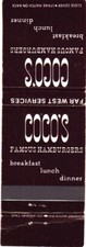Coco famous hamburgers for sale  Lakewood