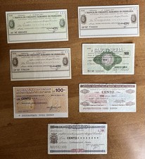 Lotto miniassegni circolati usato  Sermide e Felonica