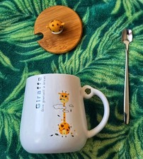 Souvenir favorito de colección - Taza, tapa y cuchara Give Me A Break taza jirafa - 14 OZ segunda mano  Embacar hacia Mexico