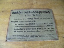 Antikes riginales blechschild gebraucht kaufen Antikes riginales blechschild gebraucht kaufen  Wittenberge