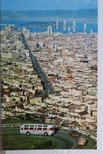 Cartão postal antigo vintage com vista para cartão Califórnia CA San Francisco Twin Peaks City Bay comprar usado  Enviando para Brazil
