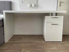 Schreibtisch hochglanz weiß gebraucht kaufen  Darmstadt