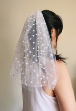 Mini hearts veil for sale  San Diego
