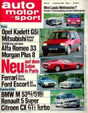 4) Auto Motor und Sport 20/1984 - Renault R 5 GTS mit 7 - Opel Kadett GSi mit 1 comprar usado 4) Auto Motor und Sport 20/1984 - Renault R 5 GTS mit 7 - Opel Kadett GSi mit 1 comprar usado  Enviando para Brazil