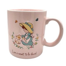 Caneca vintage Papel Inc. Japão menina com gatinho rosa amor é destinado a ser compartilhado comprar usado  Enviando para Brazil