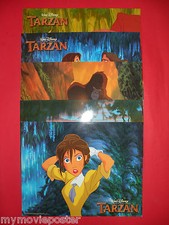 CARTÃO DE LOBBY RARO ORIGINAL TARZAN 1999 WALT DISNEY 11" X 14" comprar usado  Enviando para Brazil