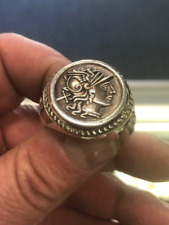Anel estilo moeda mercúrio romano Caduceu prata esterlina 925 tamanhos 7-16 comprar usado  Enviando para Brazil