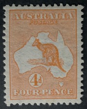 Austrália 1913 4d selo laranja canguru em perfeito estado articulado comprar usado Austrália 1913 4d selo laranja canguru em perfeito estado articulado comprar usado  Enviando para Brazil