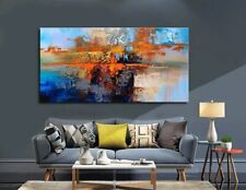 Pintura a óleo abstrata sobre tela pintura a óleo moderna pintada à mão arte de parede grande comprar usado  Enviando para Brazil