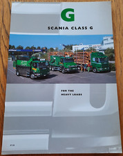 Folheto de vendas SCANIA CLASS G TRUCKS. Folheto de carro do Reino Unido. Caminhão. 1997/1998 comprar usado  Enviando para Brazil