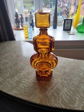 Riihimaki amber decanter for sale  SALFORD