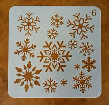 Snowflakes stencil 130mm for sale  LARGS