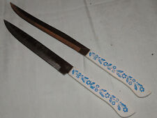 Conjunto de 2 facas utilitárias de cozinha padrão flor de milho azul HouseHold Japão comprar usado  Enviando para Brazil