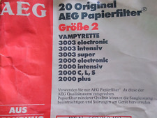Staubsaugerbeutel aeg größe gebraucht kaufen  Berlin