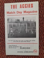 Hamilton alloa athletic for sale  MORPETH