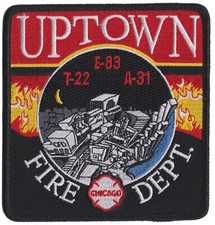 Chicago Engine 83 Truck 22 A-31 Uptown Fire Patch NOVO comprar usado  Enviando para Brazil