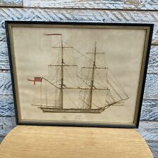 Vintage framed ship for sale  NOTTINGHAM