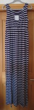navy white striped maxi dress for sale  UK