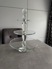 Tier cut glass for sale  ROWLANDS GILL
