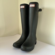Botas altas Hunter, femininas 7/38 preto fosco novas sem caixa, borracha clássica não usada comprar usado  Enviando para Brazil