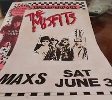 Usado, O pôster de concerto punk MISFITS (2) MAX'S NEW YORK 1978 KBD CRAMPS FLYER DANZIG comprar usado  Enviando para Brazil