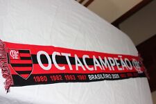 BUFANDA FUTBOL FLAMENGO Regatas de BRASIL "OCTACAMPEAO BRASILEIRO" Temp. 2020 comprar usado  Enviando para Brazil