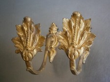 Par De Cortinas XIX°s Bronce Dorado Decoración Clásica Ventana Casa, usado comprar usado  Enviando para Brazil