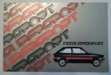 Ford fiesta supersport for sale  UK