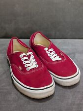 Vans burgundy trainers for sale  COLCHESTER