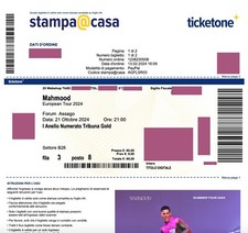 Biglietti concerto mahmood usato  Milano