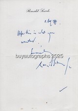 Personal notepaper signed for sale  ASHFORD