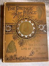 Antique Victorian Ornate Gilded Gold Embossed Hardcover Book THE PRINCE OF PEACE segunda mano  Embacar hacia Argentina