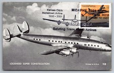 3142 Classic American Aircraft; Constellation Maxicard com cancelamento de foto comprar usado  Enviando para Brazil