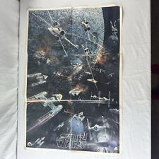 Pôster original vintage 1977 filme Star Wars 20th Century Fox Records, espaço dobrado, usado comprar usado  Enviando para Brazil