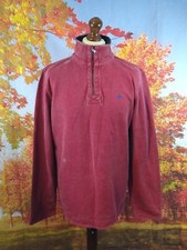 Moletom Crew Clothing Co. vermelho quarto de zíper 100% algodão. Tamanho grande masculino Reino Unido, usado comprar usado  Enviando para Brazil