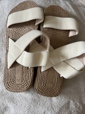 White sandals size for sale  STOKE-ON-TRENT