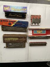 Vintage harmonicas incl for sale  PRENTON