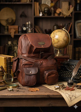 Mochila de couro TOP NOTCH bolsa genuína mochila de viagem vintage comprar usado Mochila de couro TOP NOTCH bolsa genuína mochila de viagem vintage comprar usado  Enviando para Brazil