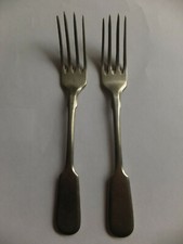 Vintage decorated cutlery BM forks antique Poland white metal FRAGET MB PLAQUE na sprzedaż  PL