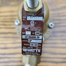 Watts 25aub water for sale  Hawkins