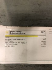 *Toner amarelo HP OEM genuíno CF332A 664A para M651 80% comprar usado *Toner amarelo HP OEM genuíno CF332A 664A para M651 80% comprar usado  Enviando para Brazil