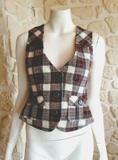 Gilet bordeaux laine d'occasion  Courville-sur-Eure