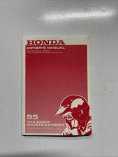 1995 HONDA TRX300EX FOURTRAX 300EX GUIA DE SERVIÇO MANUAL DO PROPRIETÁRIO QUATRO RODAS Bom comprar usado  Enviando para Brazil